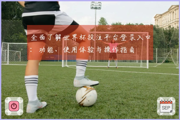 全面了解世界杯投注平台登录入口：功能、使用体验与操作指南